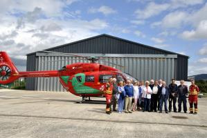 Lunch meeting at the Wales Air Ambulance in Welshpool