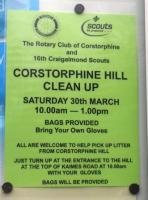 Corstorphine Hill Clean Up