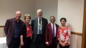 Llandudno Rotarians with President Mike of RC Stoke on Trent