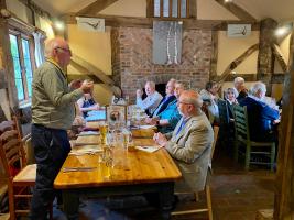 Our Club handover meeting at the Cider Barn in Pembridge