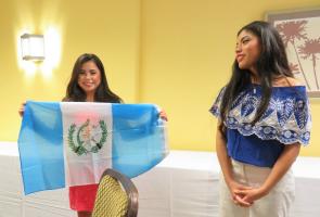 Picture: Kenilworth Rotarians recently hosted RYLA students, Ana and Paula, from Guatemala