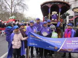 Rotary takes part in London New Year Day's Parade