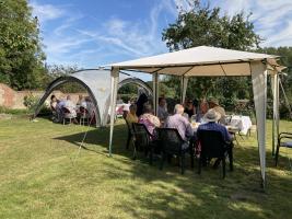 Rotary members and friends enjoy late summer fundraising lunch 