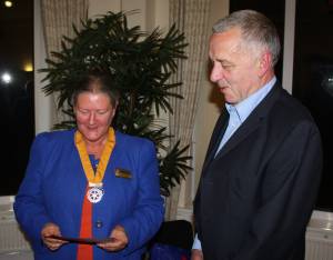 New Rotarian Paul Bowler inducted