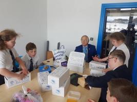 Ilfracombe Interact Club organised 25 boxes for the Rotary Shoebox Appeal