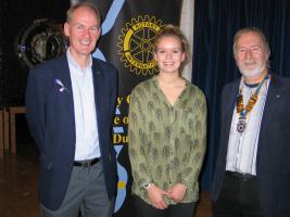 Speaker's Host, Andrew Hilley, Lorna McDonald and President Colin Strachan