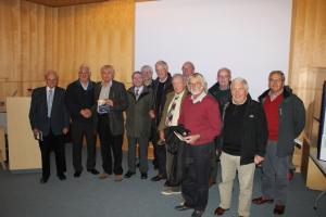 Members with Martin Banks at the National Maritime Museum lecture hall.