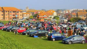 View of the Boot Fair from the Seafornt Esplanade