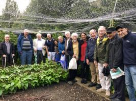 Club visit to Richard's allotment and the Rowing Club