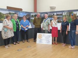 Cheque presentations at the Offa's Dyke Centre in Knighton