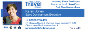 Karen Jones business card