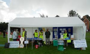 Knighton Show Rotary awareness stall 