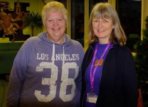 Rtn Lesley Botten pictured with Pam
