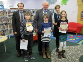 Dear Mr Morpurgo competition prize winners presentation in Oswestry Library