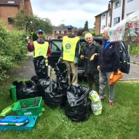 Litter Picking in Willow Wood