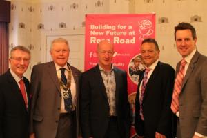 Pictured: Alan Blair organiser, President Lawrie, Andy McIndoe of Hilliers, Peter Harding of Questmap the event sponsor and Neil Wilson of Rose Road.