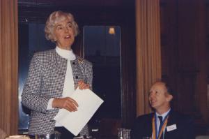 Margaret Ward addresses the Club