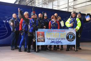 Walking the Dome for End Polio Now campaign - February 2015