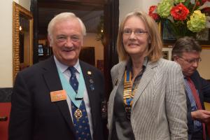 President Mary and District Governor Mike Halley