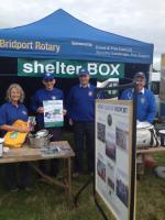 Displaying a Shelterbox at the Melplash Show near West Bay