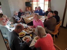 Frugal lunch meeting and Di Cosgrove's formal welcome to Rotary