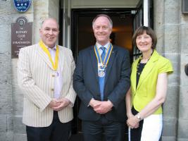 Robert with Nina Copland and new vice president Eric Hislop