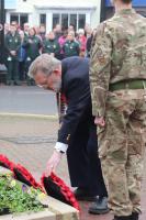 president Michael laying our wreath
