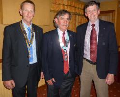 President Dilwyn  and IPP Elfed welcomes DG Philip