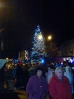 The Town's Christmas tree - soon to be decorated with 