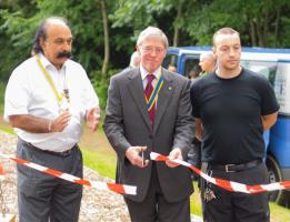 Opening of the play area in Heaton Woods
