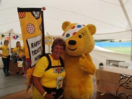 Nicola with Pudsey at CARFEST SOUTH 2017