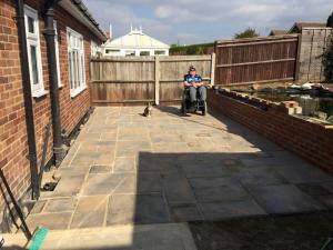 October 9th 2015 - the patio is finished !
