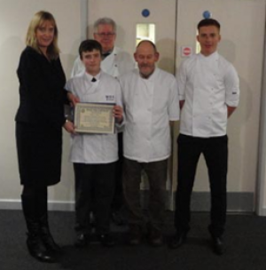 Young chefs are congratulated
