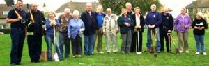 Planting Crocus Corms with Local Residents