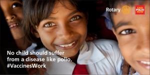 Charity dinner in aid of End Polio Now