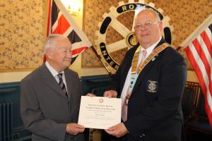 Mick Clough's 50 years in Rotary - June 2013
