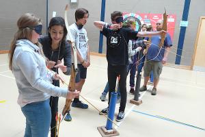 Rotary Youth leadership Awards - Blindfolded Archery