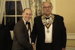 Philip Turner inducted by Clive Smitheram, President of Epsom Rotary Club