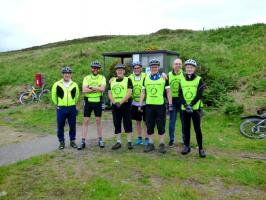 Photos of Thurso Club members who took part in the Cycle for Polio in 2017.