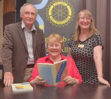 Sally Brown (centre) with Jim Gardner and Gail Edwards