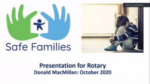 2020 - Donald MacMillan from Safe Families - 26th October