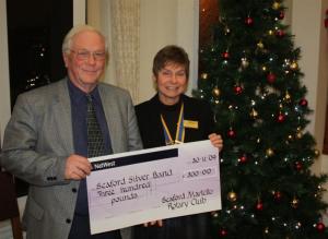 Cheque Presentation to Seaford Silver Band and SNAPPS
