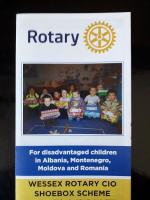 Eastleigh Rotary collects Shoeboxes for Rotary Christmas Shoebox Appeal