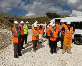 Grimsby Rotarians at Singleton Birch Quarry
