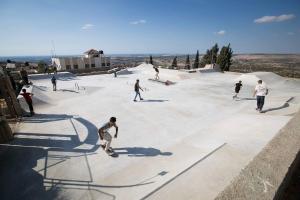 A talk about Skatepal  enhancing the lives of young people in Palestine