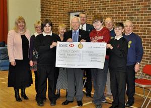 18 November 2010 - we donate £3,000 to Stony Dean School's Polytunnel Project