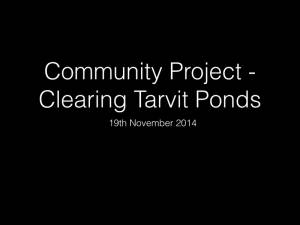 Tarvit Ponds Cleanup - November 2014