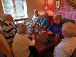 Lunch and speaker at the Lion in Leintwardine