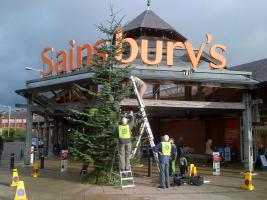 Tree of Light 2013 - Put Up Day and Bucket Collection