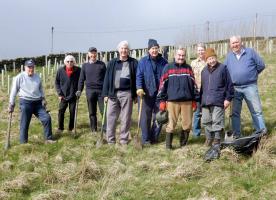 Part of the Tree Planting Team at Crag Nook Farm
